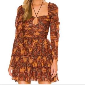 NWT House of Harlow 1960 Ruffle Tiered Mini Dress Size S